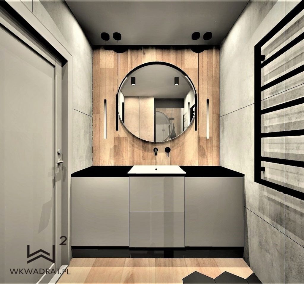 Projektowanie i aranżacja hoteli -apartament-kołobrzeg-łazienka-styl-skandywski-wkwadrat-pl