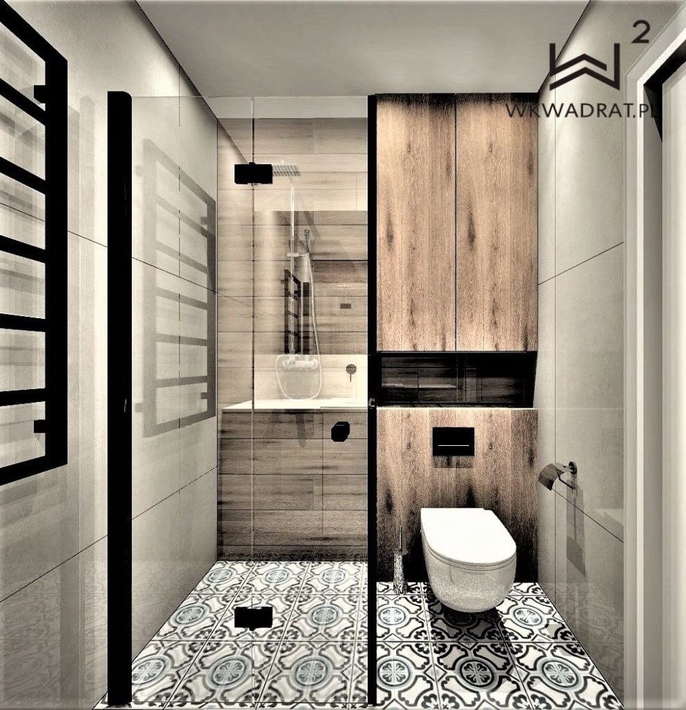 Projektowanie hoteli Ostróda -apartament-kołobrzeg-łazienka-styl-skandywski-wkwadrat-pl